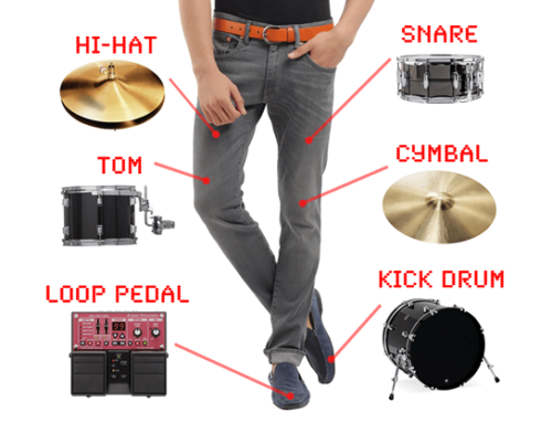 DrumPants – 바지를 두드려서 연주하는 웨어러블 드럼 키트